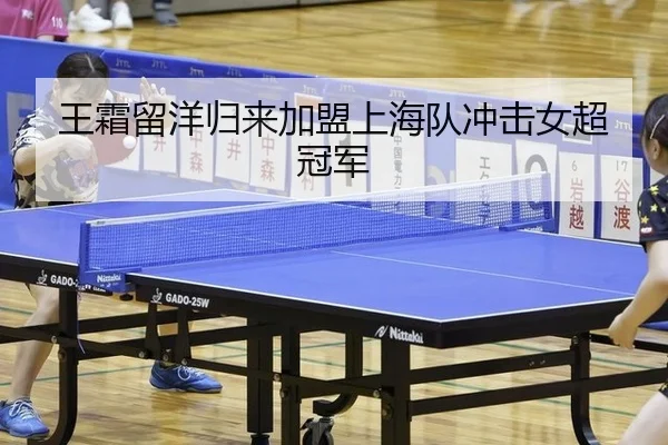 王霜留洋归来加盟上海队冲击女超冠军